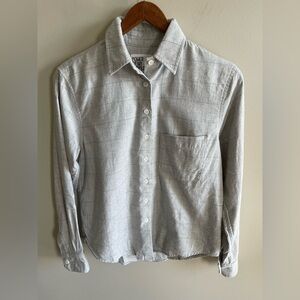 Power of my people proper fit Gray Plaid Button-Up Shirt size 2xs